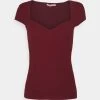 Anna Field Camiseta Estampada - Dark Red