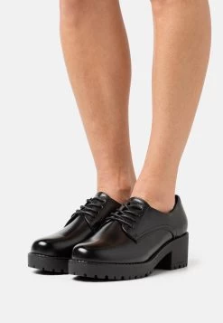 Zapatos De Salón Con Cordones - Black