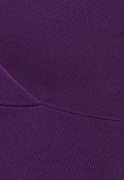 V Ausschnitt Mini Bodycon Ripp Strickkleid - Vestido De Punto - Purple -Anna Field 18a6b279dc144692a4478c3b45b4e82d