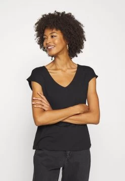 Anna Field Basic V Neck Drop Shoulder 2 Pack- Camiseta Básica - Black/White -Anna Field 1f193f8515c34f9fa01901a15f96e6ed