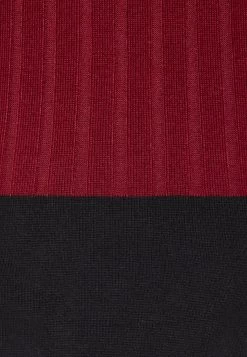 Anna Field Crew Ausschnitt Ripp Top Bodycon Mini Strickkleid - Vestido De Tubo - Dark Red/Black -Anna Field 2f9d25d4989343539e160afa57d5972f