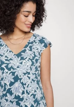 Midi V Flared Dress Witrh Ruffle Sleevees - Vestido Ligero - Dark Blue/Blue -Anna Field 3e624a7562d3474eb634dd22da87092f