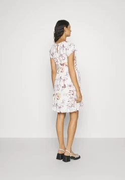 Fit And Flare Flowy Dropped Shoulder- Vestido Ligero - Beige/Lilac -Anna Field 479ef53c391c4d9a9d93e26e616c95fa