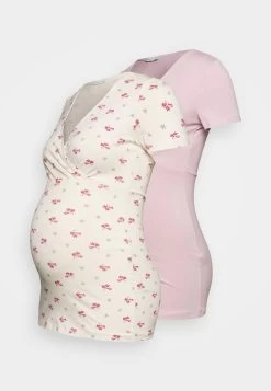 2 Pack - Camiseta Básica - Pink/Off-White/Multi-Coloured -Anna Field 4a8a071598774a398979de3e847a0d7d