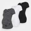3 Pack - Camiseta Estampada - Black /White/Multi-Coloured