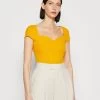 Anna Field Camiseta Estampada - Dark Yellow