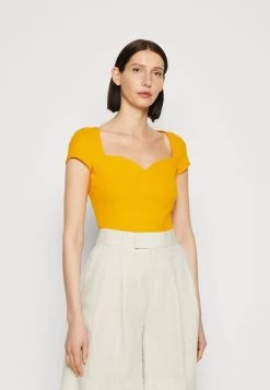 Anna Field Camiseta Estampada - Dark Yellow
