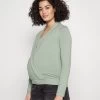 Circ Nursing Wrap Over Long Sleev - Camiseta De Manga Larga - Light Green