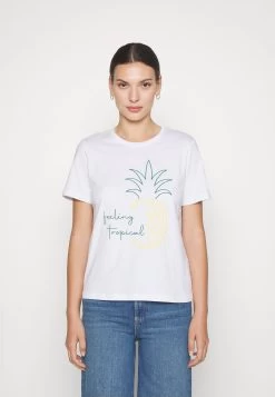 Anna Field Hattie Pineapple Puff - Camiseta Estampada - White -Anna Field 75b75956673346b187cff46b226e74bc