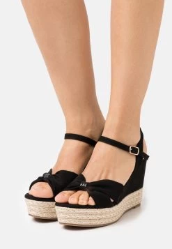 Sandalias Con Plataforma - Black
