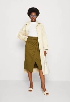 Anna Field Front Knot Midi Skirt - Falda De Tubo - Khaki 7 Anna Field Front Knot Midi Skirt - Falda De Tubo - Khaki -Anna Field 98728c3ae910432bb058d3105cd41431