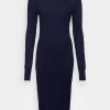 Vestido De Tubo - Dark Blue