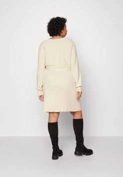 Wrap V Ausschnitt Mini Strickkleid Mit Gürtel - Vestido De Punto - Off White -Anna Field ce2265a5ab814cec9cd1dbedf4a78989