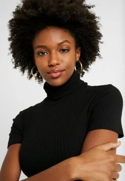 1/2 Sleeve Roll Neck - Camiseta Básica - Black -Anna Field d9eaa7a6096e4564a80492cb8805e333