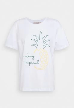 Anna Field Hattie Pineapple Puff - Camiseta Estampada - White -Anna Field e649fd24bf224ad29dae6cae8c61d989