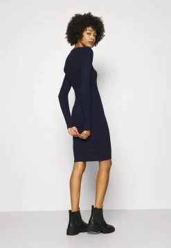 Anna Field Crew Ausschnitt Ripp Top Bodycon Mini Strickkleid - Vestido De Tubo - Dark Blue -Anna Field e7dfe52813234273b4b0154b82da9016