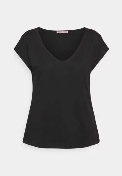 Anna Field Basic V Neck Drop Shoulder 2 Pack- Camiseta Básica - Black -Anna Field f8983844290c47f5b45327a4d5e6a724