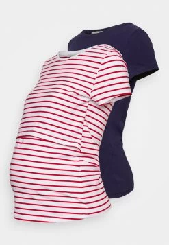 2 Pack - Camiseta Básica - Dark Red/White/ Dark Blue -Anna Field febf431799f44d449236a4b4eeae8864